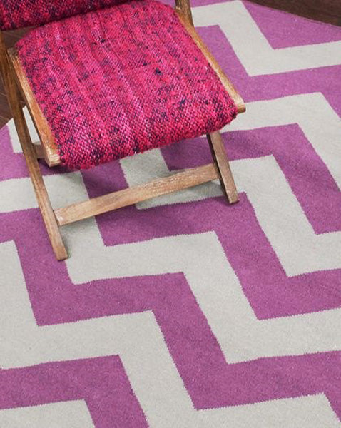 Tapis tissé à plat