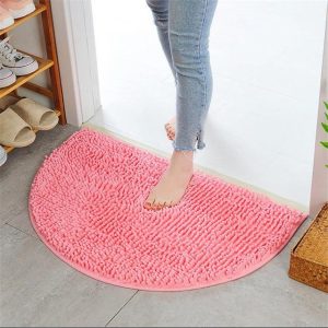Tapis De Bain Demi Rond Rose