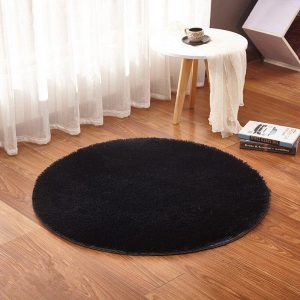 Tapis De Bain Rond Noir