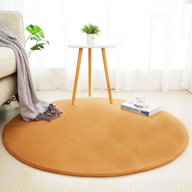 Tapis De Bain Rond Orange