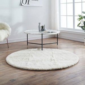 Tapis Rond Peau De Mouton