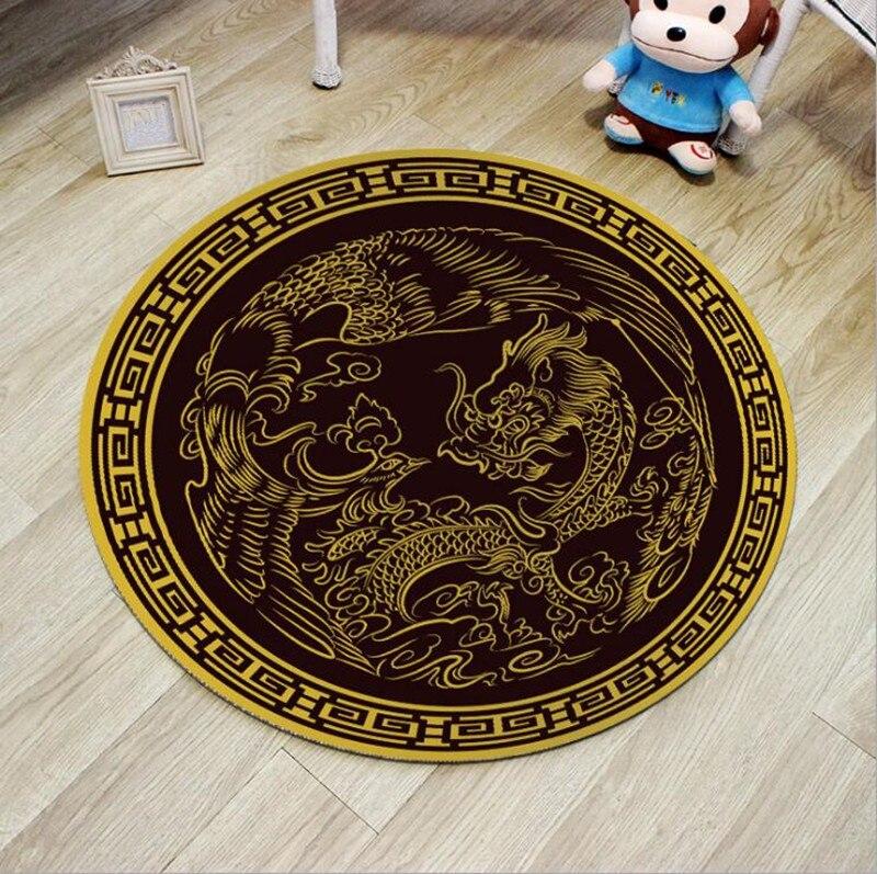 Tapis Rond Dragon Chinois