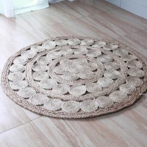 Tapis Rond Raphia