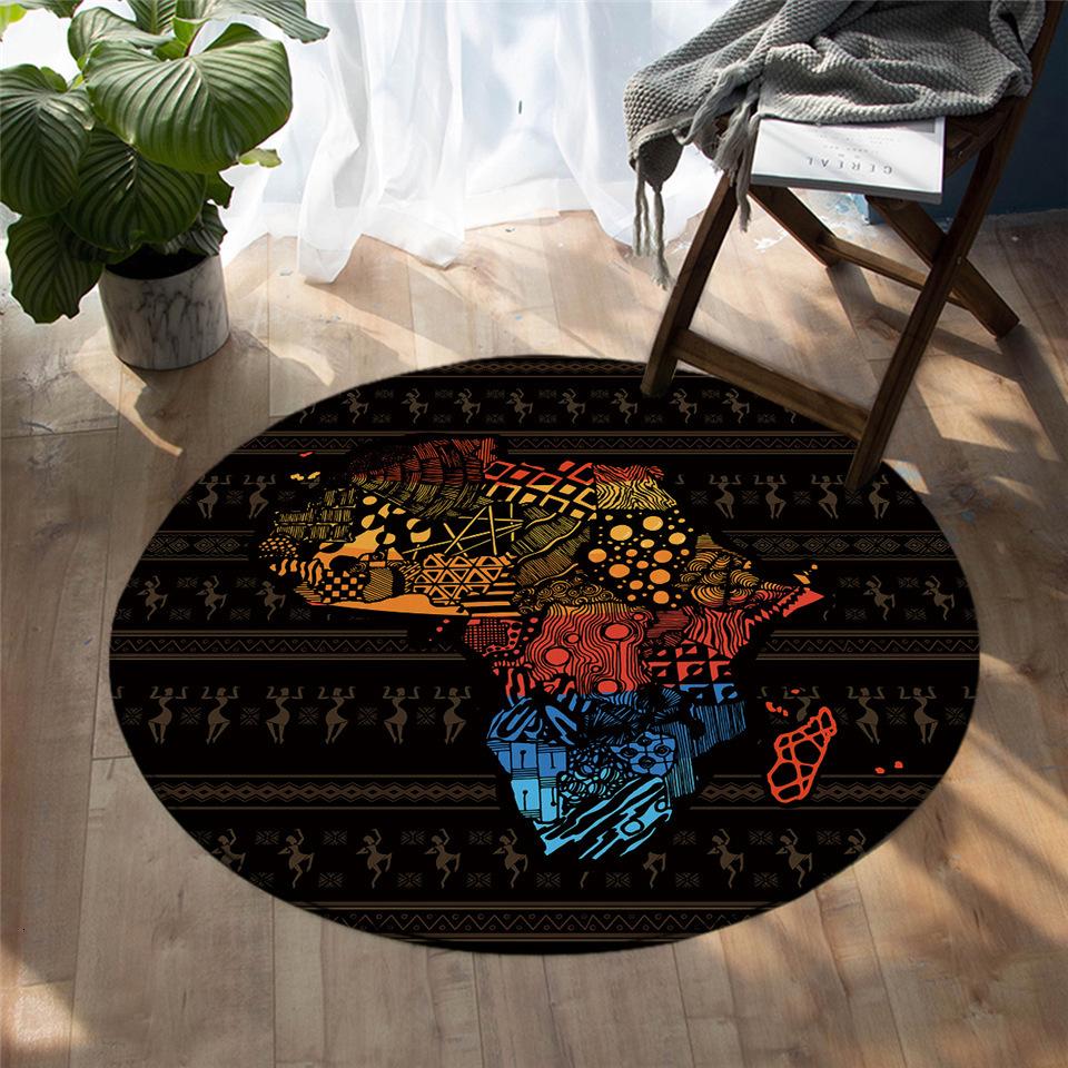 Tapis Rond Afrique