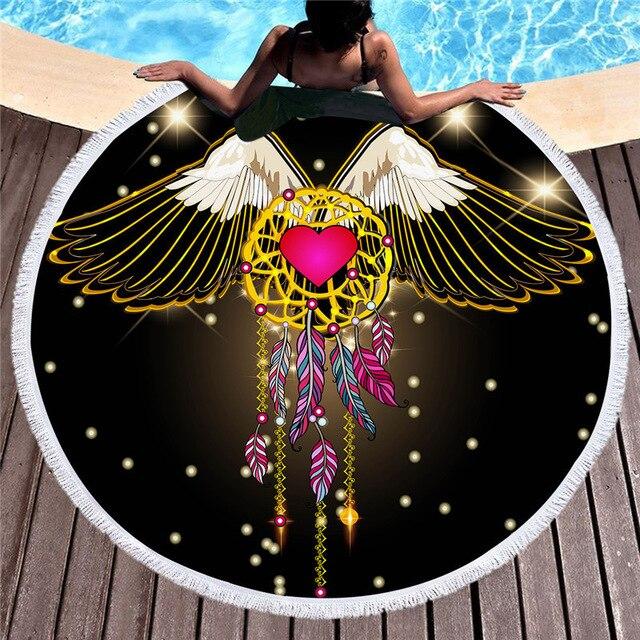 Tapis Rond Ailes d'Ange