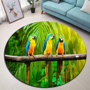 Tapis Rond Ambiance Tropicale