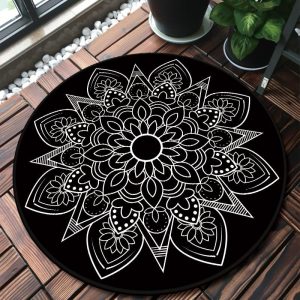 Tapis Rond Anthracite
