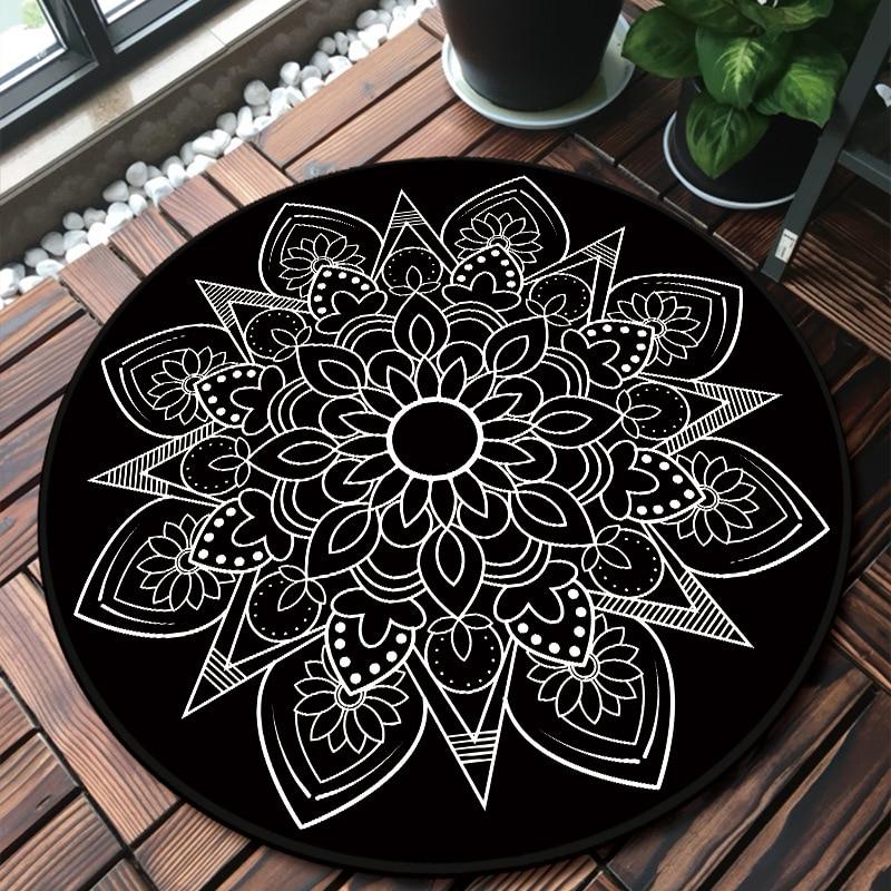 Tapis Rond Anthracite
