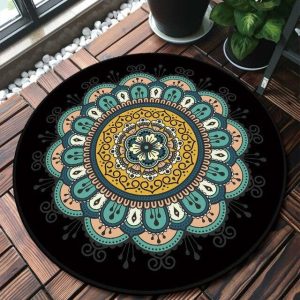 Tapis Rond Anti Salissure