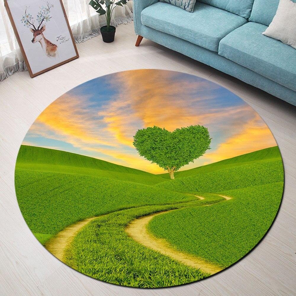 Tapis Rond Arbre En Cœur