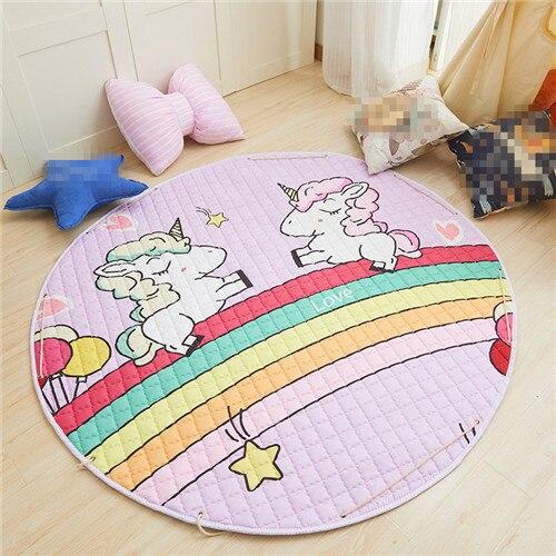 Tapis Rond Arc En Ciel