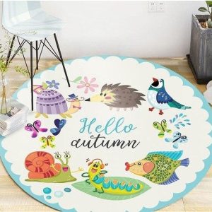 Tapis Rond Automne
