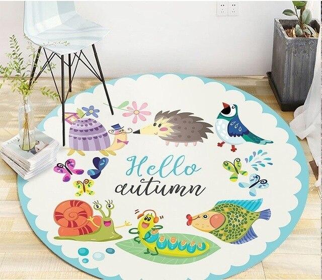 Tapis Rond Automne