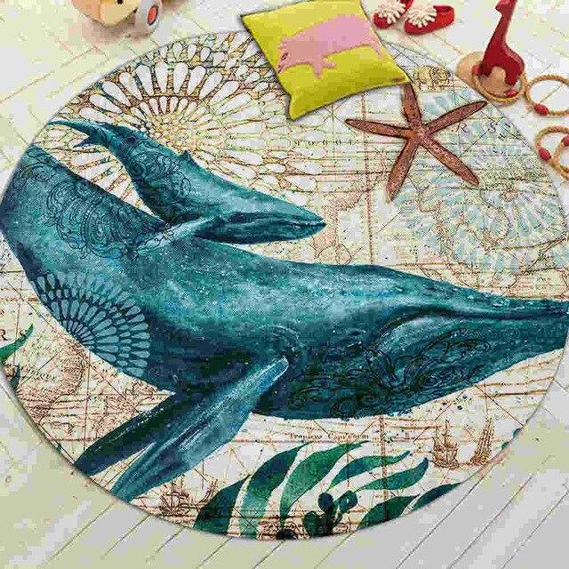 Tapis Rond Baleine