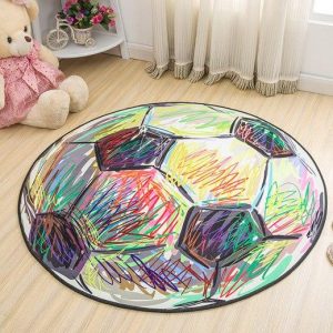 Tapis Rond Ballon Coloré
