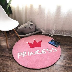 Tapis Rond Bébé Fille