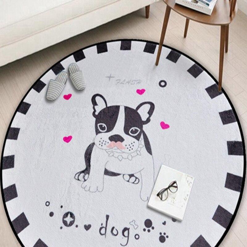 Tapis Rond Bouledogue