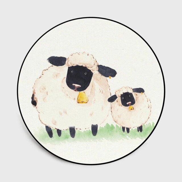 Tapis Rond Brebis