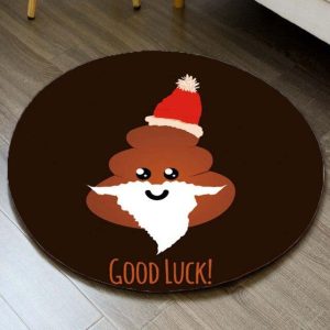 Tapis Rond Caca Rigolo
