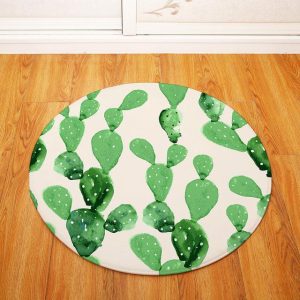 Tapis Rond Cactus