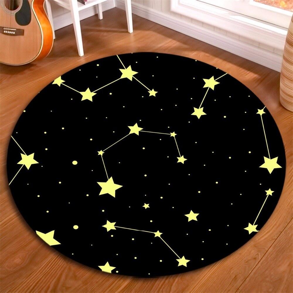 Tapis Rond Chambre Bébé Étoile