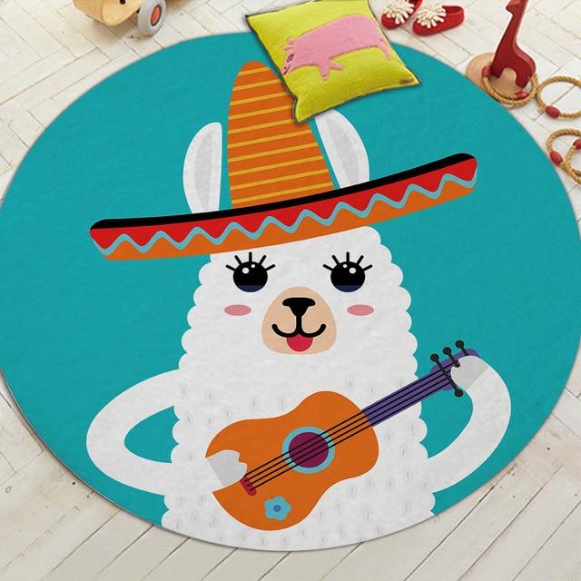 Tapis Rond Mouton Mexicain