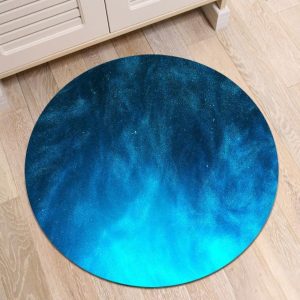 Tapis Rond Ciel Bleu