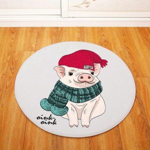 Tapis Rond Cochon