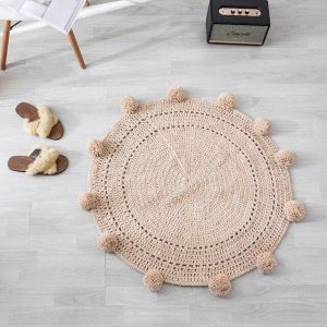 Tapis Rond Couleur Taupe