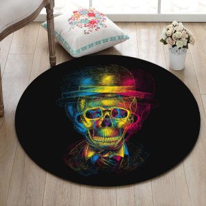 Tapis Rond Crâne