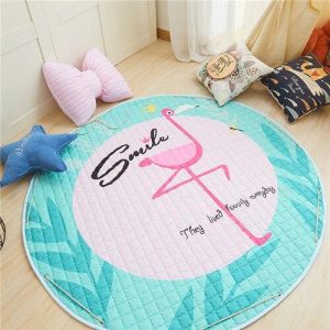 Tapis Rond Cyan