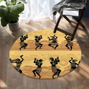 Tapis Rond Danse Africaine