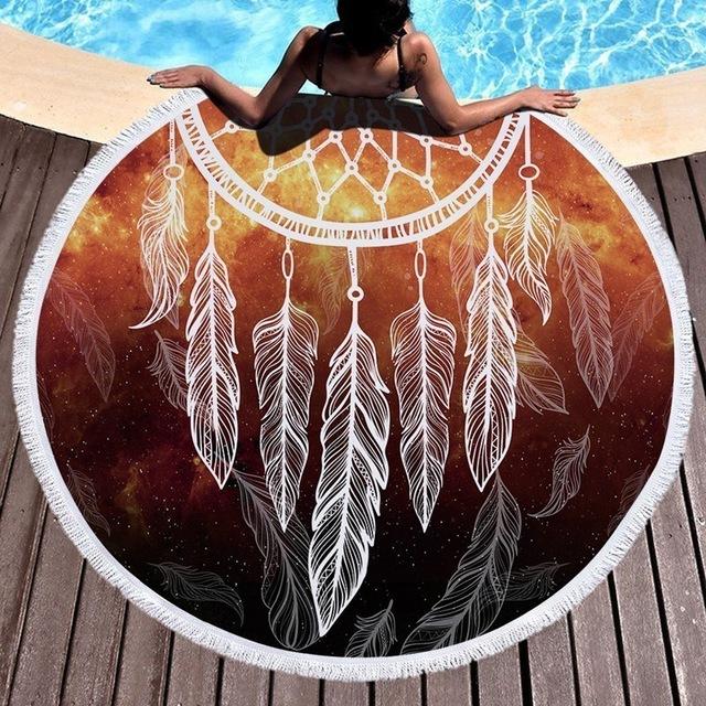 Tapis Rond Design Attrape Rêve