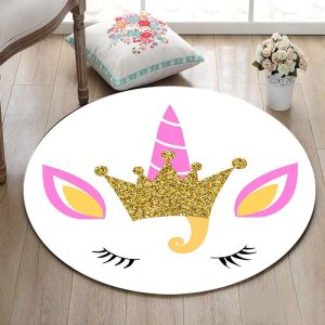 Tapis Rond Deux Yeux