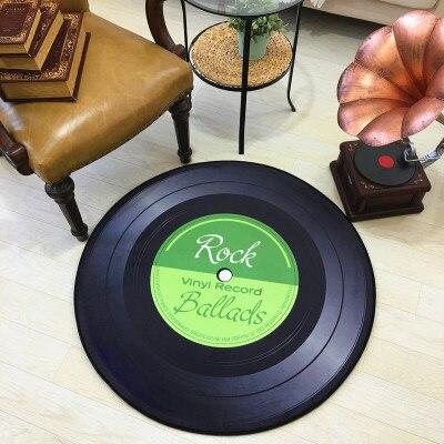 Tapis Rond Disque Vinyle