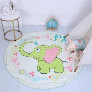 Tapis Rond Éléphant