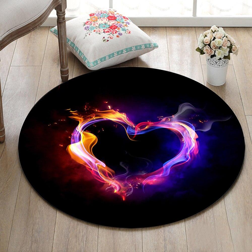 Tapis Rond En Forme De Cœur