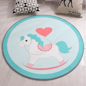 Tapis Rond Épais Bébé
