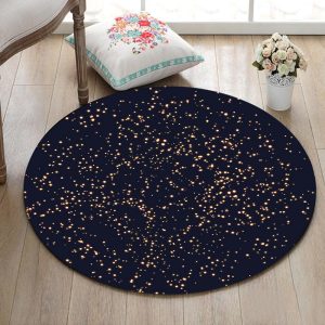 Tapis Rond Étoilé