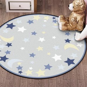 Tapis Rond Fille Étoile