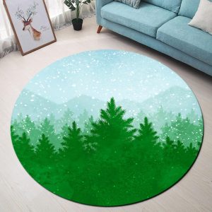 Tapis Rond Forêt
