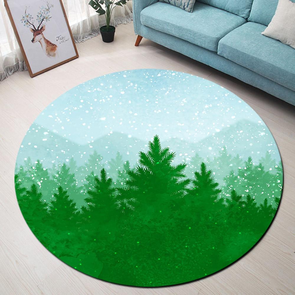 Tapis Rond Forêt