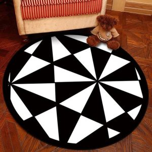 Tapis Rond Forme Géométrique