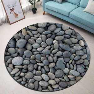 Tapis rond Galet