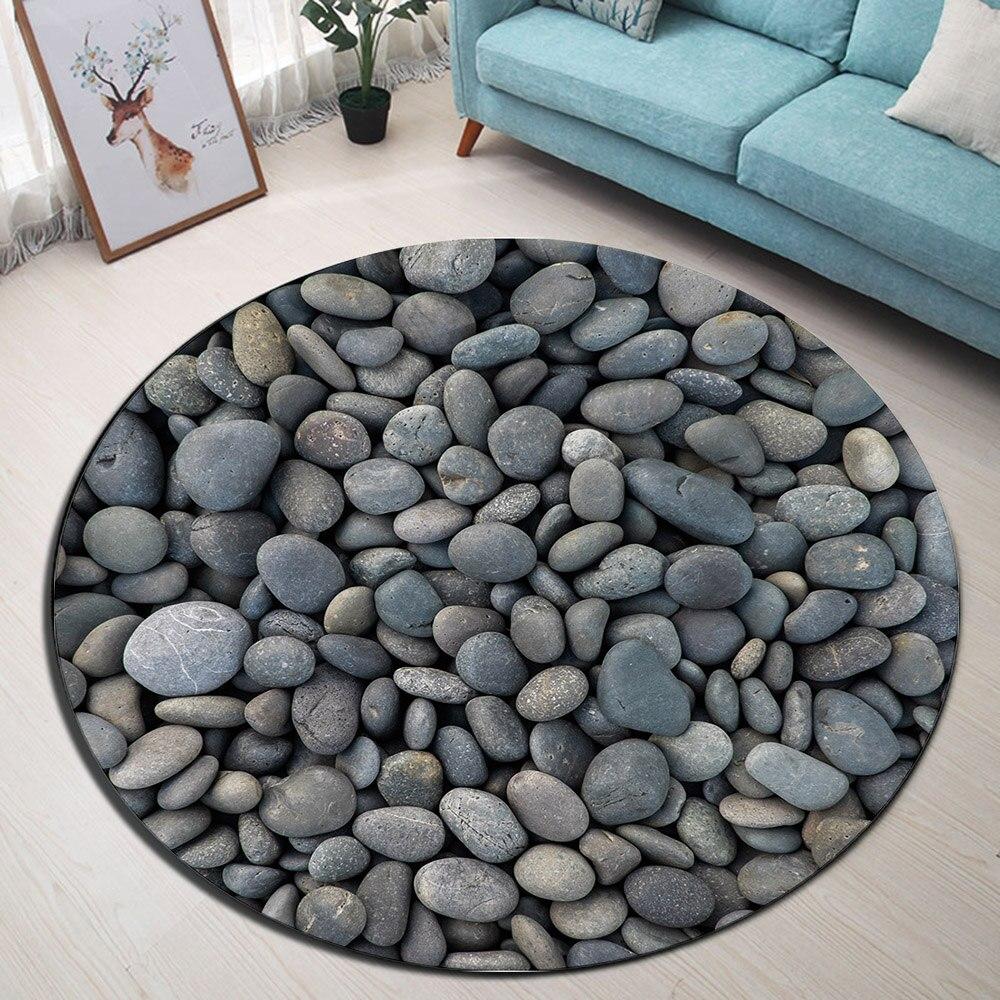 Tapis rond Galet