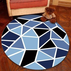 Tapis Rond Géométrique