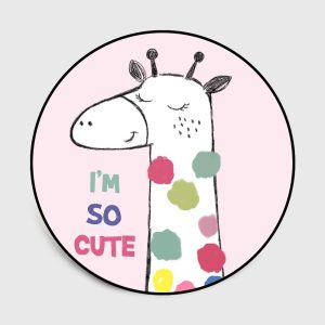 Tapis Rond Girafe Bébé