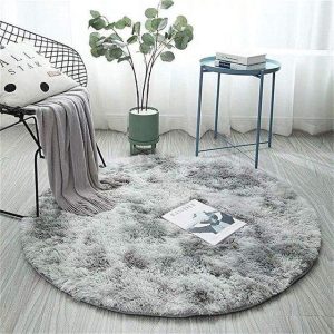 Tapis Rond Gris Clair