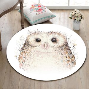 Tapis Rond Hibou