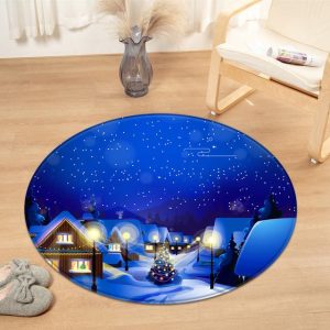 Tapis Rond Hiver